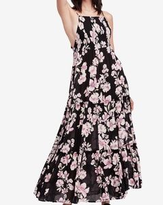 Free People Garden Party Black Floral Print Dress